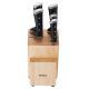 Tefal Ice Force 5 Slots Wooden Block With 5 Knives 20-20-18-11-9 Black K232S574