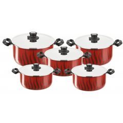 Tefal Tempo Cookware Set 5 Psc 18-20-24-26-28 Cm Red 220089958