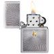 Zippo Windproof Lighter In Chrome Satin Spiral AE181401