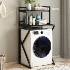Wood & More Washing machine unit consisting of 2 shelves Washer Unit-1