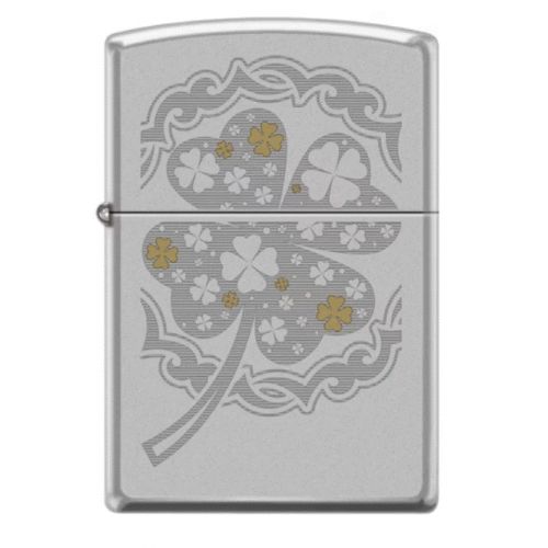 Zippo Windproof Lighter In Chrome And Satin AE184641