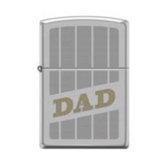 Zippo Windproof Lighter In Chrome And Satin Dad AE400008