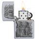 Zippo Windproof Lighter In Chrome And Satin One Wife CI412258