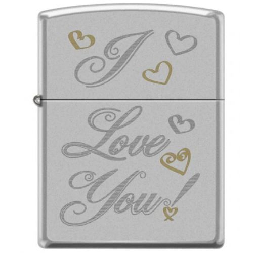 Zippo Windproof Lighter In Chrome And Stain AE400432