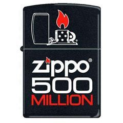 Zippo Windproof Lighter 500 Million Black CI010666