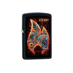 Zippo Windproof Lighter Steampunk Flame Black CI405470