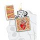 Zippo Windproof Lighter Heart Design 49397