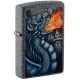 Zippo Windproof Lighter Fiery Dragon Design Black 49776