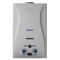 Ocean Gas Water Heater 10 Liter Digital With Chimney Silver OCEGWH10NGD
