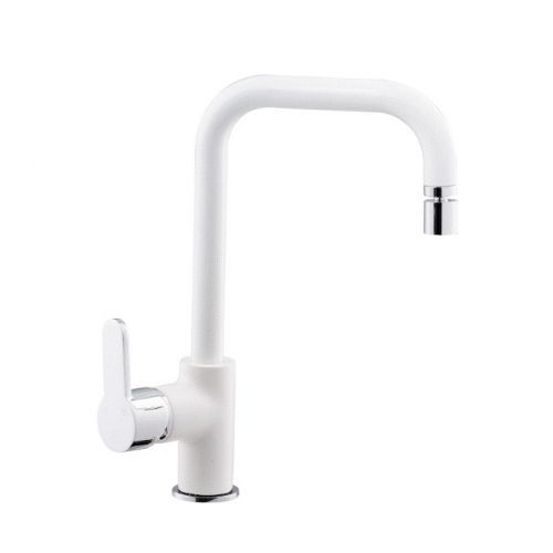 Purity Lento Kitchen Faucet 1/2 Flex Swivel Hinged Spot White PU15494441