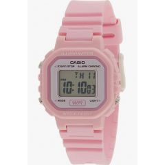 Casio Resin Square Digital Water Resistant Watch For Women Pink LA-20WH-4A1DF