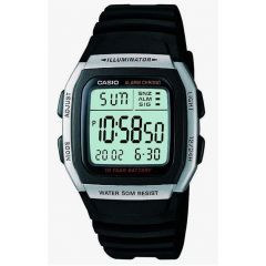 Casio Men's Digital Watch 36 mm Resin Band Black W-96H-1AVDF