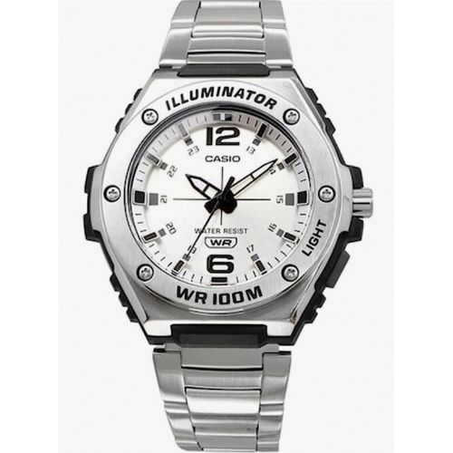 Casio Stainless Steel Analog Wrist Watch Silver MWA-100HD-7AVDF