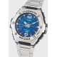 Casio Stainless Steel Analog With Blue Dial Wrist Watch Silver MWA-100HD-2AVDF