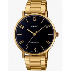 Casio For Men Stainless Steel Watch 46 mm Gold MTP-VT01G-1B2UDF