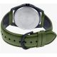 كاسيو ساعة للرجال انالوج بسوار جلدي اخضر MTP-VD02BL-3EUDF