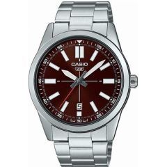 Casio Watch For Men Analog Stainless Steel Band Silver MTP-VD02D-5EUDF
