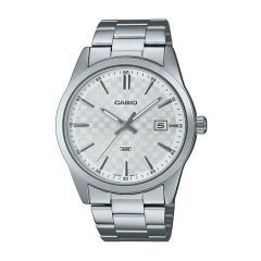 Casio Watch For Men Analog Stainless Steel Band Silver MTP-VD03D-7AUDF