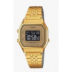 Casio Women's Watch Digital Gold Dial Stainless Steel LA680WGA-9DF