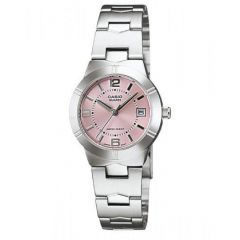 Casio Watch For Women Water Resistance 25 mm Silver LTP-1241D-4ADF
