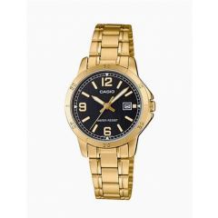 Casio Watch for Women Analog Stainless Steel Band Gold LTP-V004G-1BUDF