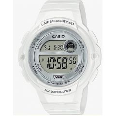 Casio Men's Water Resistant Resin Analog Watch White LWS-1200H-7A1VDF