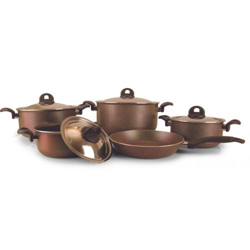 Trueval Plus Cookware Set 9 Pcs Pot 18-20-24-28 Frying Pan 26 6222013227098