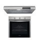 Indesit Built-In Electric Oven 60 cm and Hood 60cm 140 m3/h IFW5530IX
