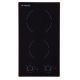 Fresh Built-In Electric Hob 2 Burners Black DOMINO