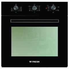 Fresh Oven Built In 60 Cm Gas With Electric Grill 56 Liter Black 8877