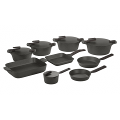 Pyrex Artisan Cookware Set 18 pieces Granite Grey 6223004509148