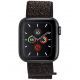 Case Mate 42-44 mm Apple Watch Nylon Band Metallic Black CM041680