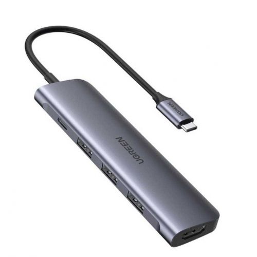 Ugreen USB-C 5-in-1 Multifunction Adapter Gray CM136