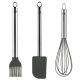 Fagor Kitchen Utensil Set 3 Pieces 18/10 Stainless Steel Silicone 8429113801809