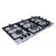 Purity Stainless Steel Built-In Gas Hob 6 Cast Iron Burners 90 Cm HPT902S