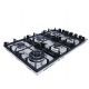 Purity Stainless Steel Built-In Gas Hob 6 Cast Iron Burners 90 Cm HPT903S