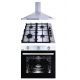 Purity Hood 60 cm 600 m3/h and 4 Eyes Gas Hob 60 cm and Full Electric Oven 60 cm PENTO60