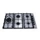 Purity Chimney Hood Pyramidal 90cm 750m3/h and Gas Hob 90 cm 5 Eyes and Gas Oven 90 cm HPT905S
