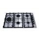 Purity Kitchen Hood Flat 90 cm 450 m3/h and Gas Hob 90 cm 5 Eyes and Gas Oven 60 Cm 76L PIATTA90cm