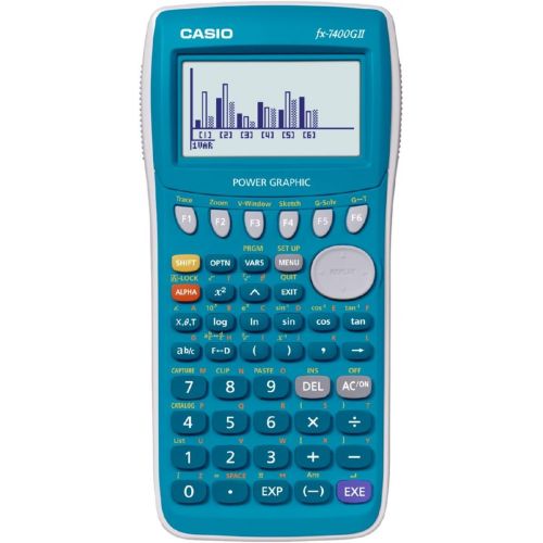 Casio Graphing Calculator Over 2100 Functions 20 KB RAM 10+2 Digits Blue FX-7400GII-S-DH