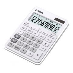 Casio Mini Desk Calculator 12 Digits White MS-20NC-WE-S-DC