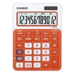 Casio Mini Desk Calculator 12 Digits Orange MS-20NC-RG-S-DC