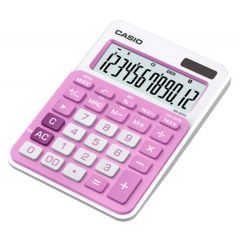 Casio Mini Desk Calculator 12 Digits Pink MS-20NC-PK-S-DC