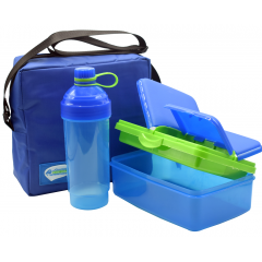 Medstar Lunch Box Bottle And Bag Blue 6221066090178-BL