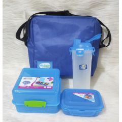 Medstar 2 Lunch Box 1 Bottle And Bag Blue 6221066090185-BL