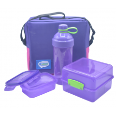 Medstar 2 Lunch Box 1 Bottle And Bag Purple 6221066090185-PR