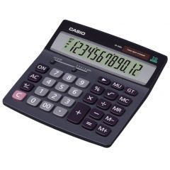 Casio Mini Desk Calculator 12 Digits Gray D-20L-W-DH
