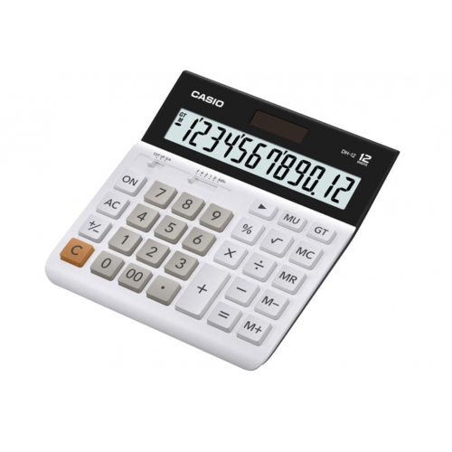 Casio Digital Desktop Calculator White DH-12-WE-W-DH