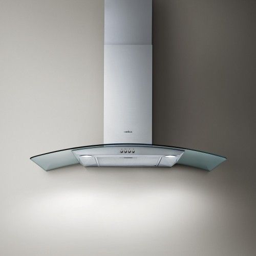 Elica Kitchen Chimney Hood 90cm 400 m³/h Stainless curved glass CIRCUS-IX/A/90