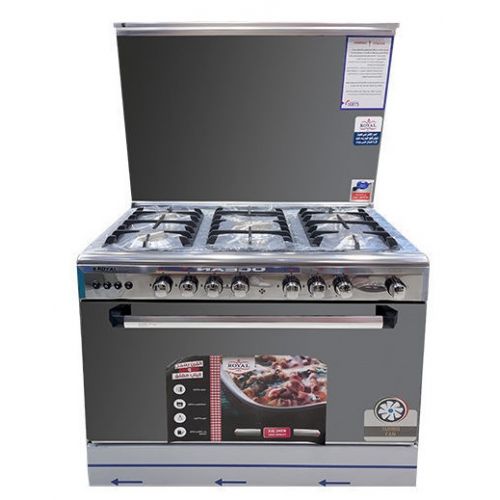 Royal Gas Tower Cast Free Stand Cooker 60*90 Without Safety With Fan Stainless 2010336